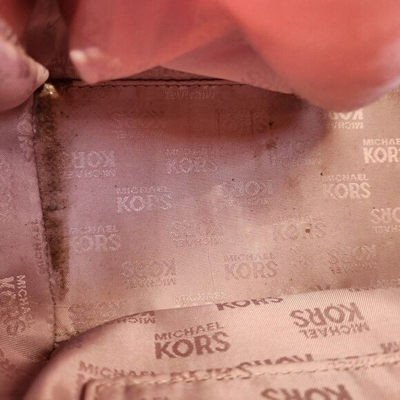 Michael Kors Tote Jet Set Luggage Saffiano Leather Acorn Tan Brown Gold Hardware - Picture 7 of 9